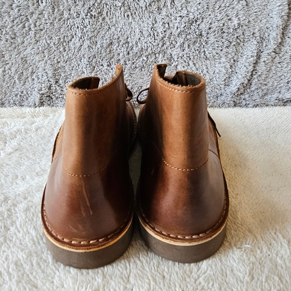 Clarks Men Leather Bushacre 2 Chukka Lace Up Desert Ankle Boots Brown Beeswax 12 main image 5
